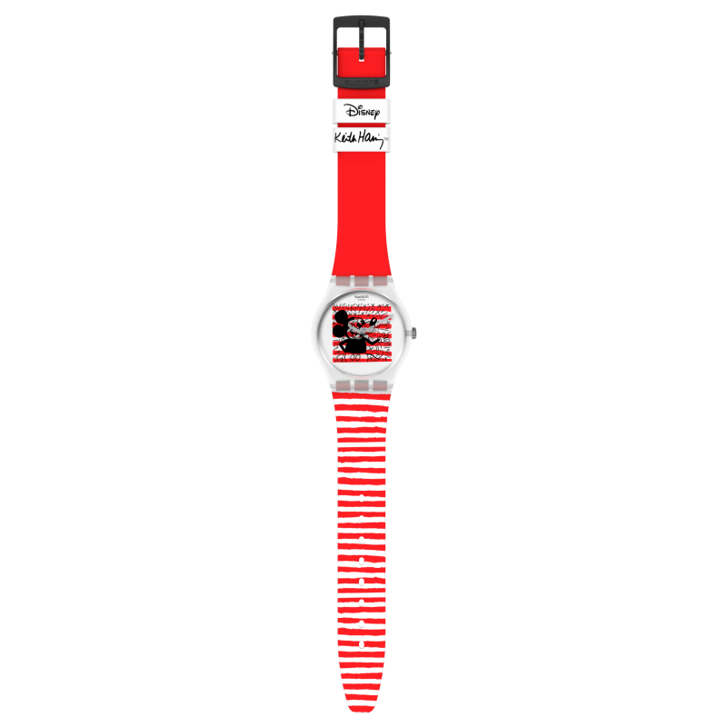 Zegarek unisex Swatch Keith Haring SUOZ337