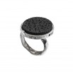 Srebrny pierścionek z kolekcji "Czarny Dąb - Duch Lasu"