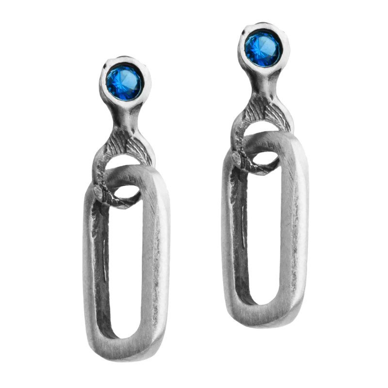 Srebrne kolczyki pozłacane 24 karatowym złotem KMGA4662